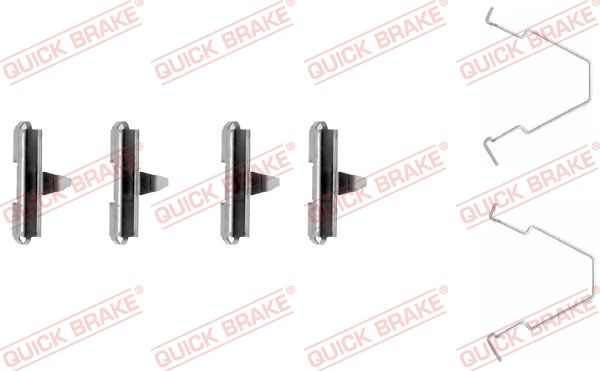 QUICK BRAKE Piederumu komplekts, Disku bremžu uzlikas 109-1270